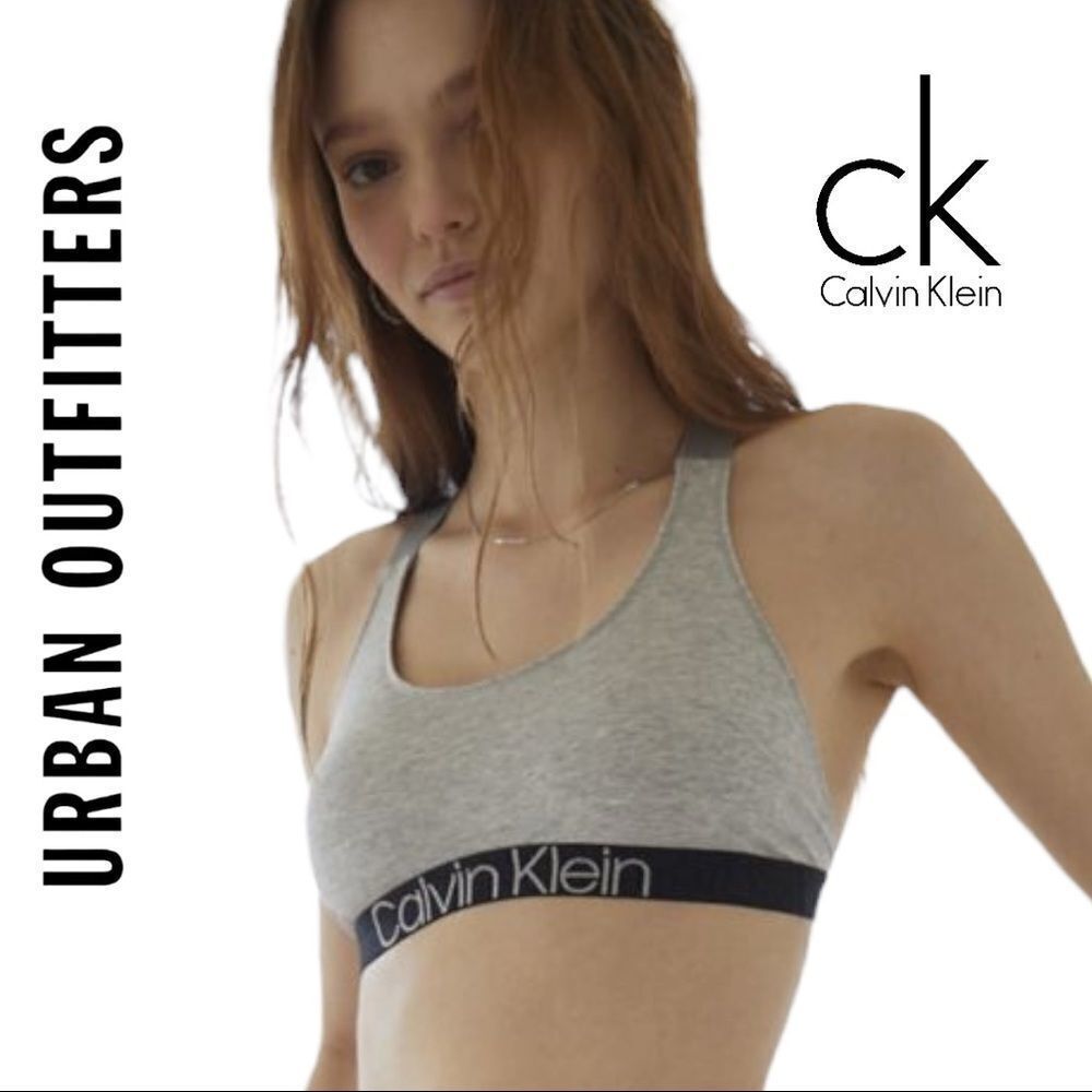 NWT Calvin Klein UO Reconsidered Comfort Grey Unlined Bra Bralette S L